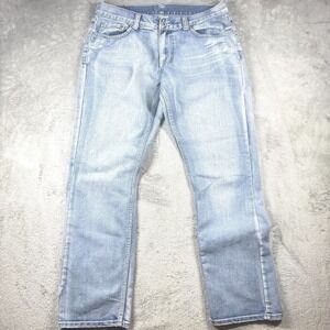 Y2K Distressed Women's Embellished Pockets VTG Jeans 34x32 Straight Embroidered